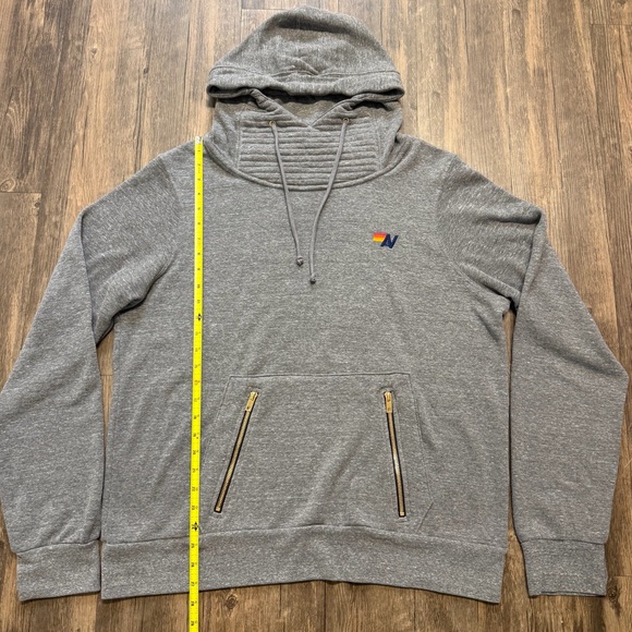 NEW Aviator Nation Ninja Pullover Hoodie in Heather Grey Sweatshirt Dust Bag XL - Picture 15 of 16